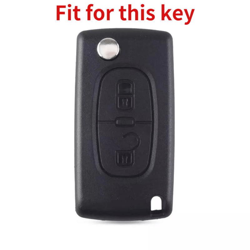 kaser Autoschlüssel Hülle für Peugeot Citroen Keyless – Cover TPU Silikon  Hochglanz Schutzhülle Schlüsselhülle für Peugeot 3008 5008 308 307 Citroen