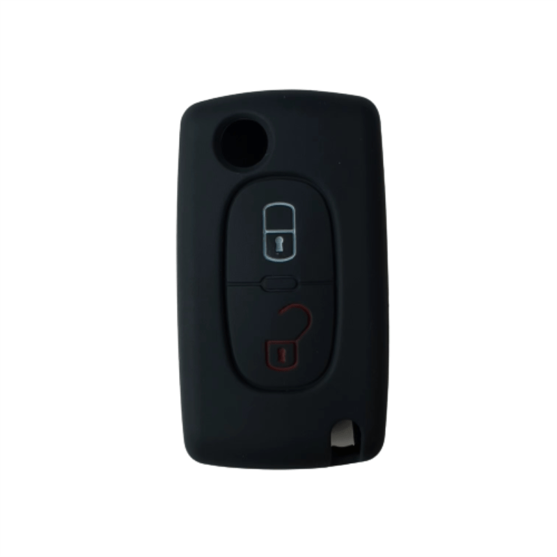  WANGXI Carcasa para llave remota de coche, para Peugeot 207 307  407 408, para Citroen C4 C2, 2/3 botones modificados FILP CE0536 Funda  HU83/VA2 Key : Automotriz