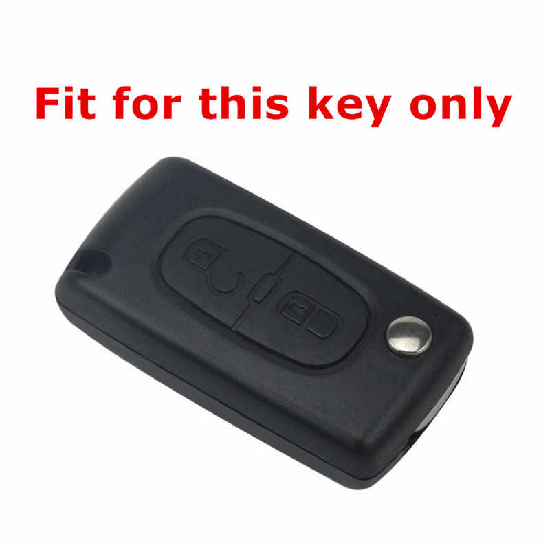 Comprar Carcasa de cubierta de llave a distancia de repuesto para llave de  coche de 2 botones para PEUGEOT 307 107 207 para Citroen C1 C2 Fob Case Fit  VA2/HU83 Blade Xukey