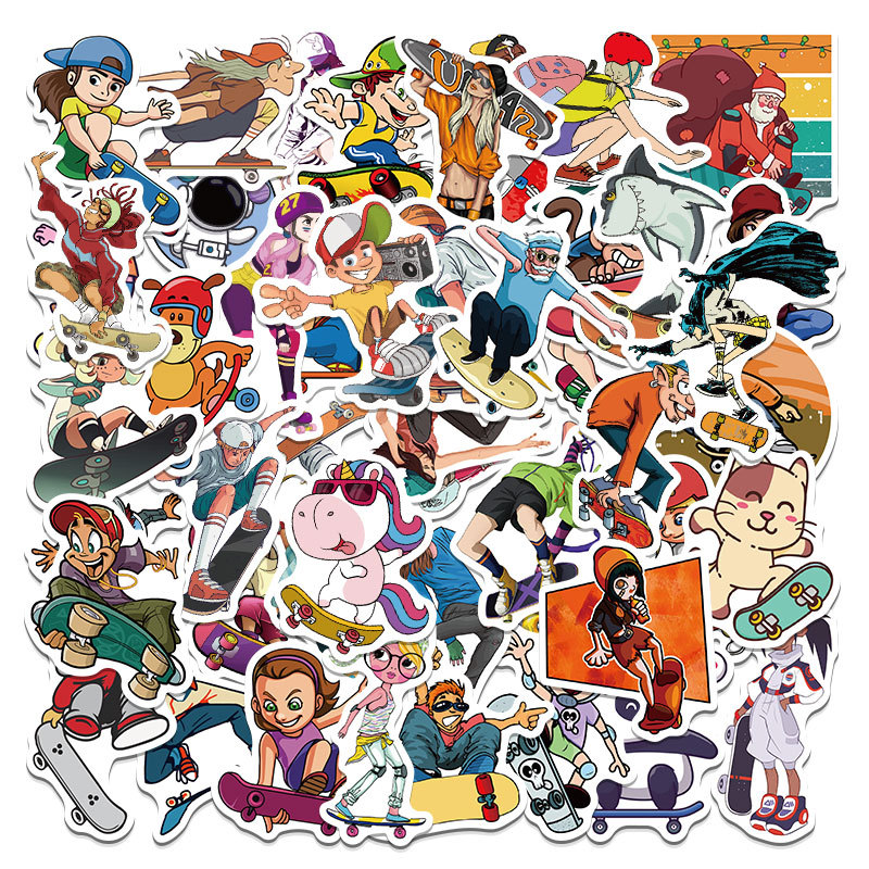 Cartoon Lovers Stickers Fashion Fun Waterproof Reusable Diy Room