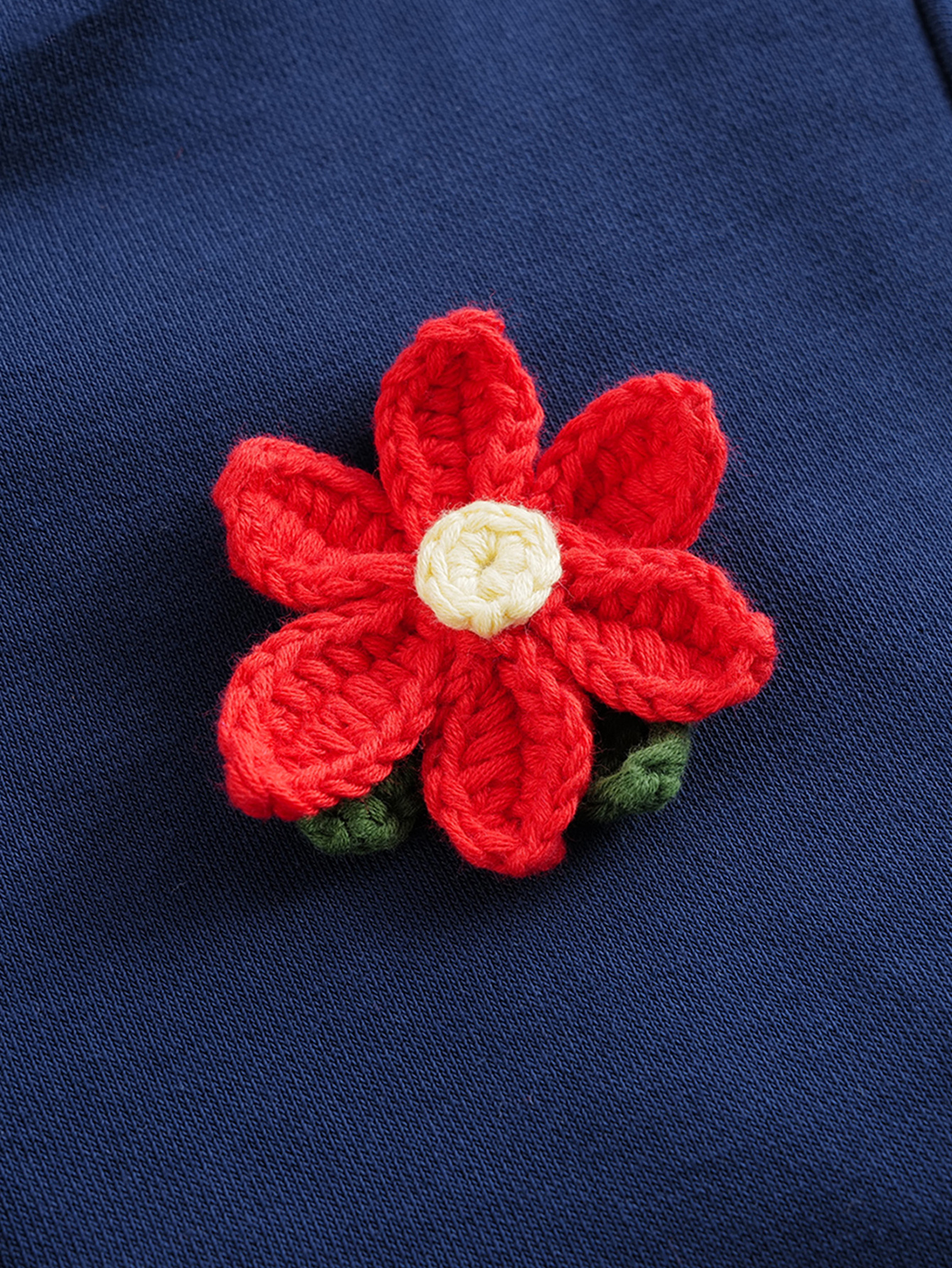 flower embroidered varsity
