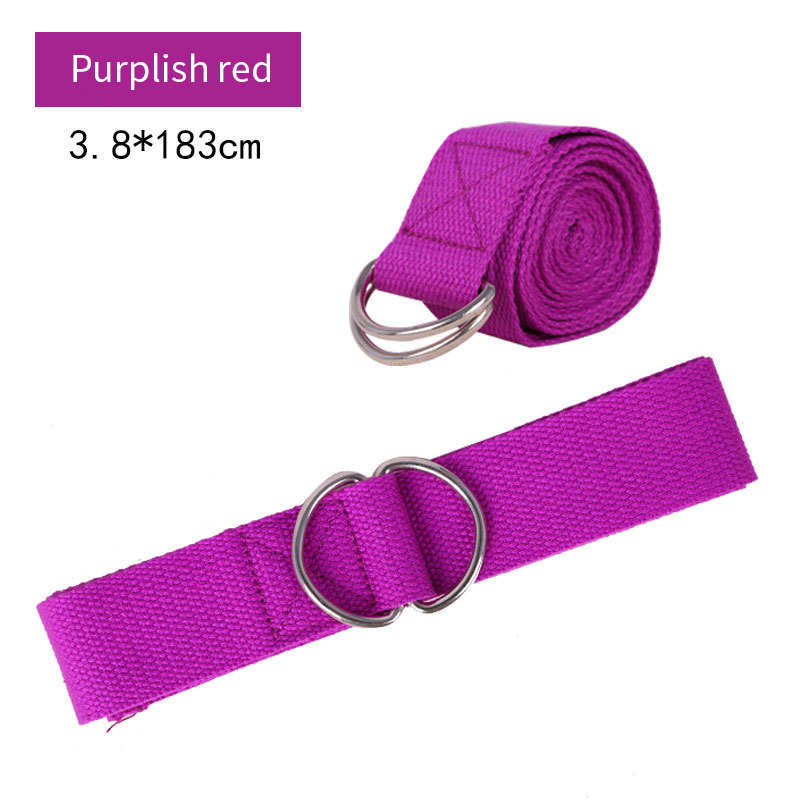 Cotton Yoga Strap - Pink / Purple