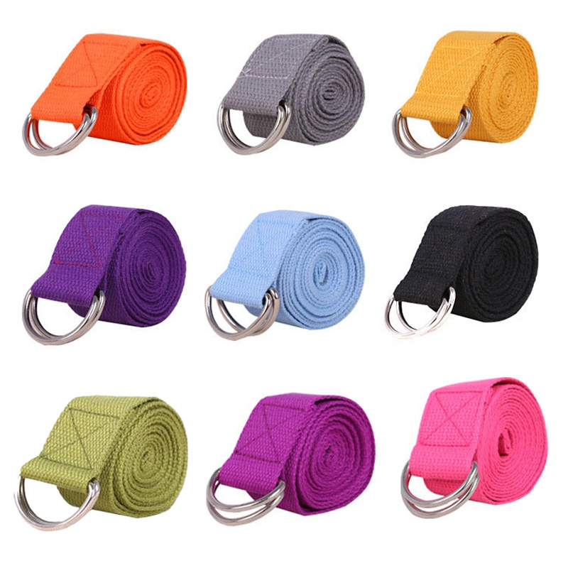 Yoga Resistance Stretch Bands Yoga Cotton Straps D Ring Open - Temu