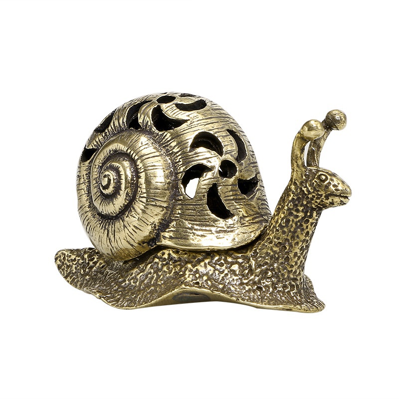 Brass Snail Animal Figurines Retro Pure Copper Mini Snail - Temu