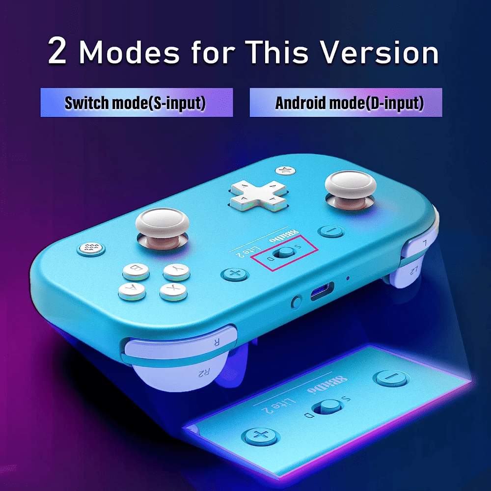 8BitDo - Lite 2 Bluetooth Gamepad for Nintendo Switch, Lite, Android and  Raspberry Pi