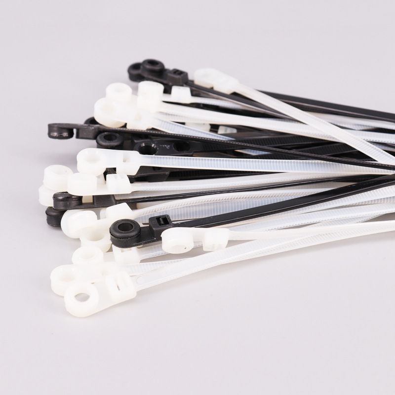 Serre-câble rétractable en nylon, serre-câble fixe en plastique