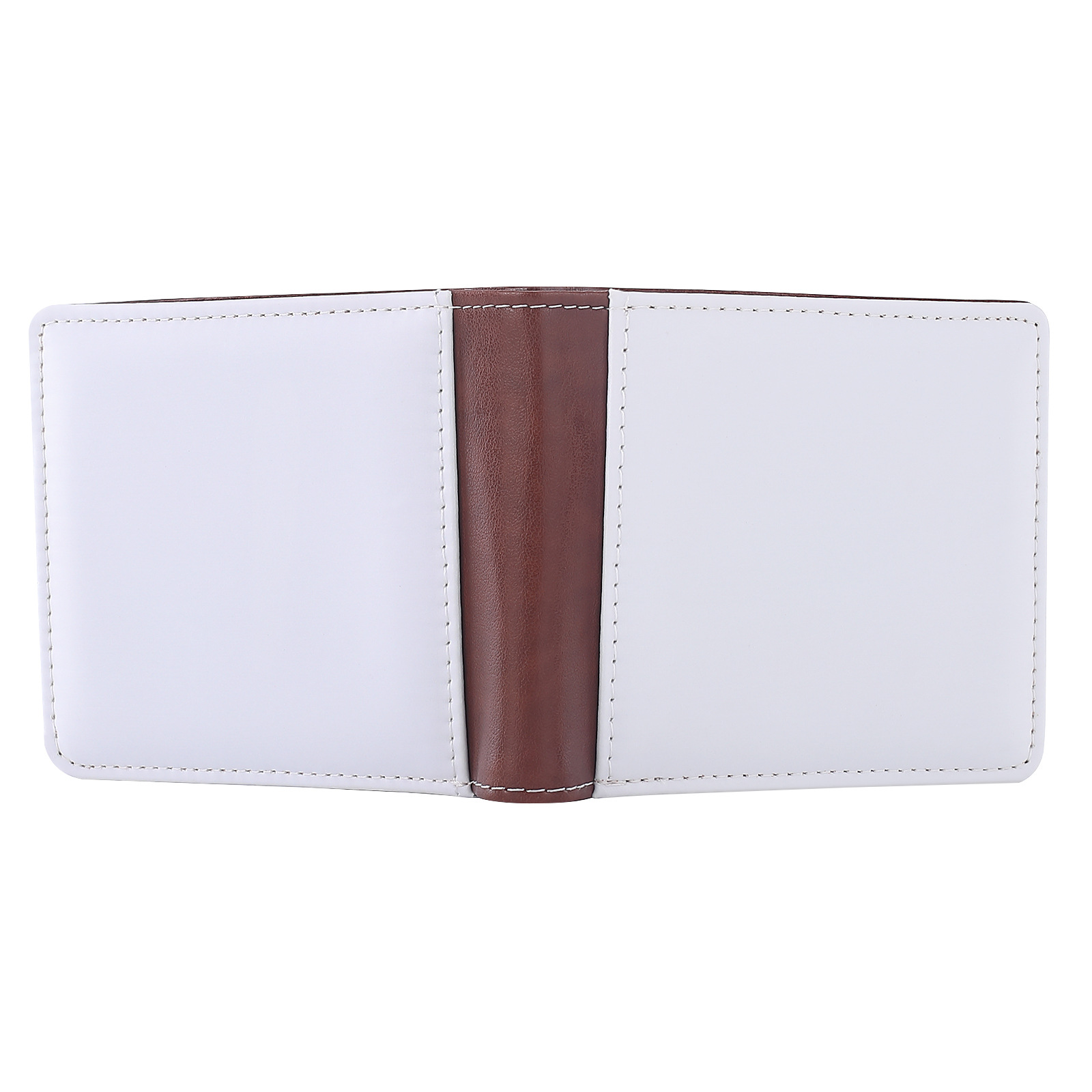 Men Wallets for Sublimation Bi Fold Brown