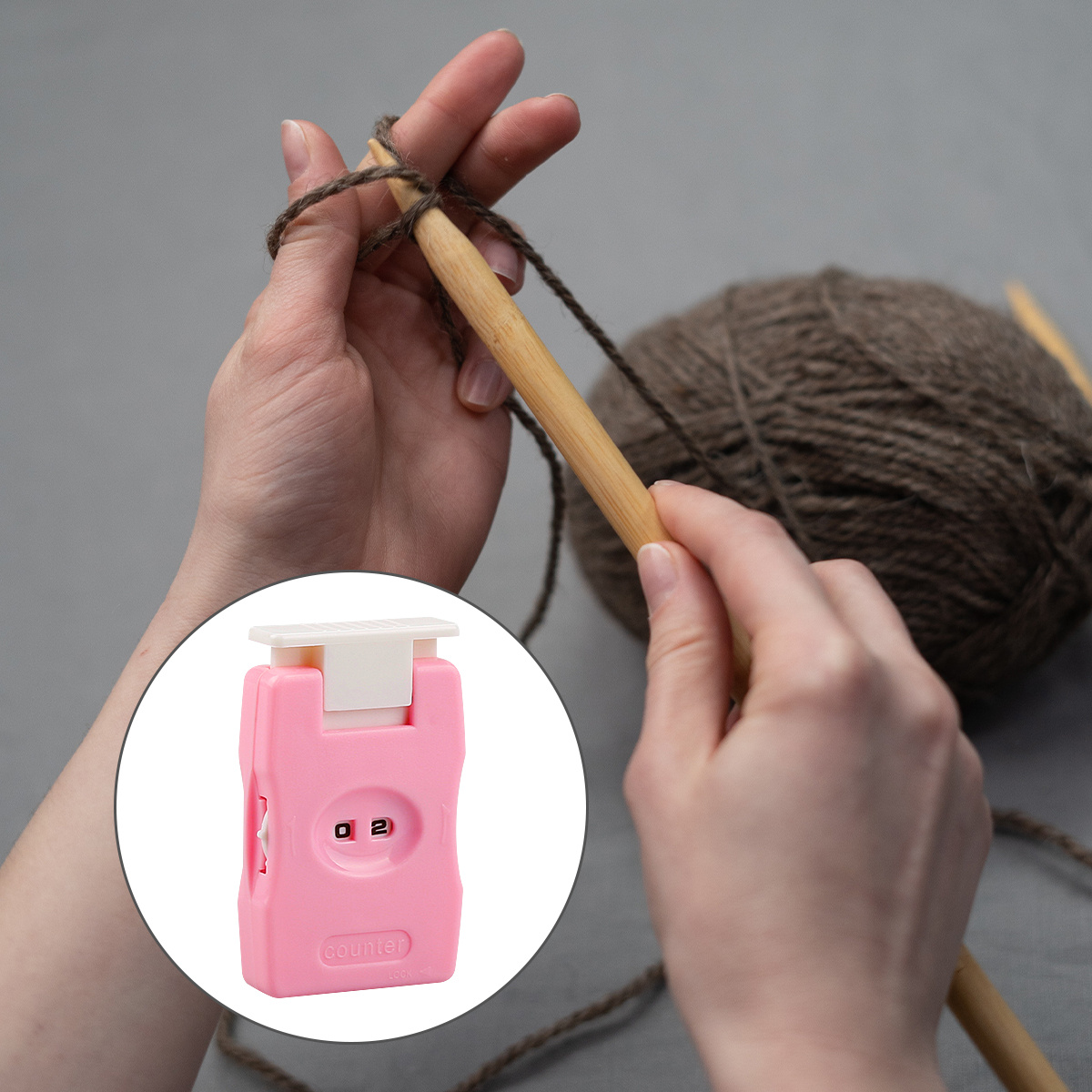 China Factory Plastic Crochet Knitting Stitch Counter, Portable Row  Counters for Sweater Needle Knitting Tool 7.1x4.45x1.4cm in bulk online 