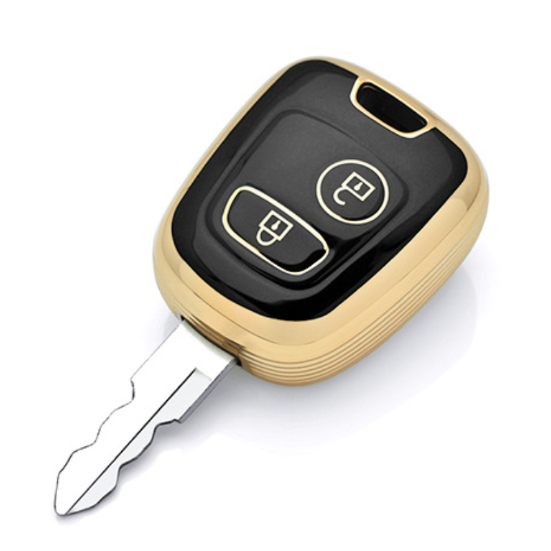 KECKS Auto Schlüsselanhänger, für Peugeot 106 107 108 206 207 208 306 307  308 407 408 mit Logo Schlüsselanhänger Ersetzen Zubehör für Männer und