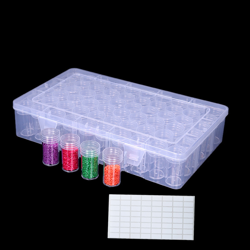 Plastic Transparent Storage Box, Diamond Painting Accessories