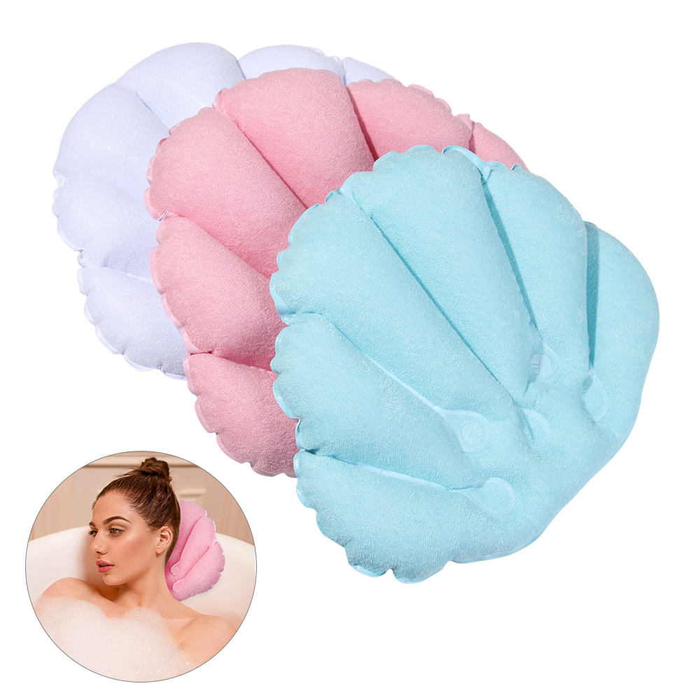 Full Body Bath Pillow Bath Pillows for Tub with Deluxe Lumbar Pillow with  Suction Cup and Free Bath Brush and Bath Ball Full Body Bath Pillow for  Neck Shoulder Head and Back