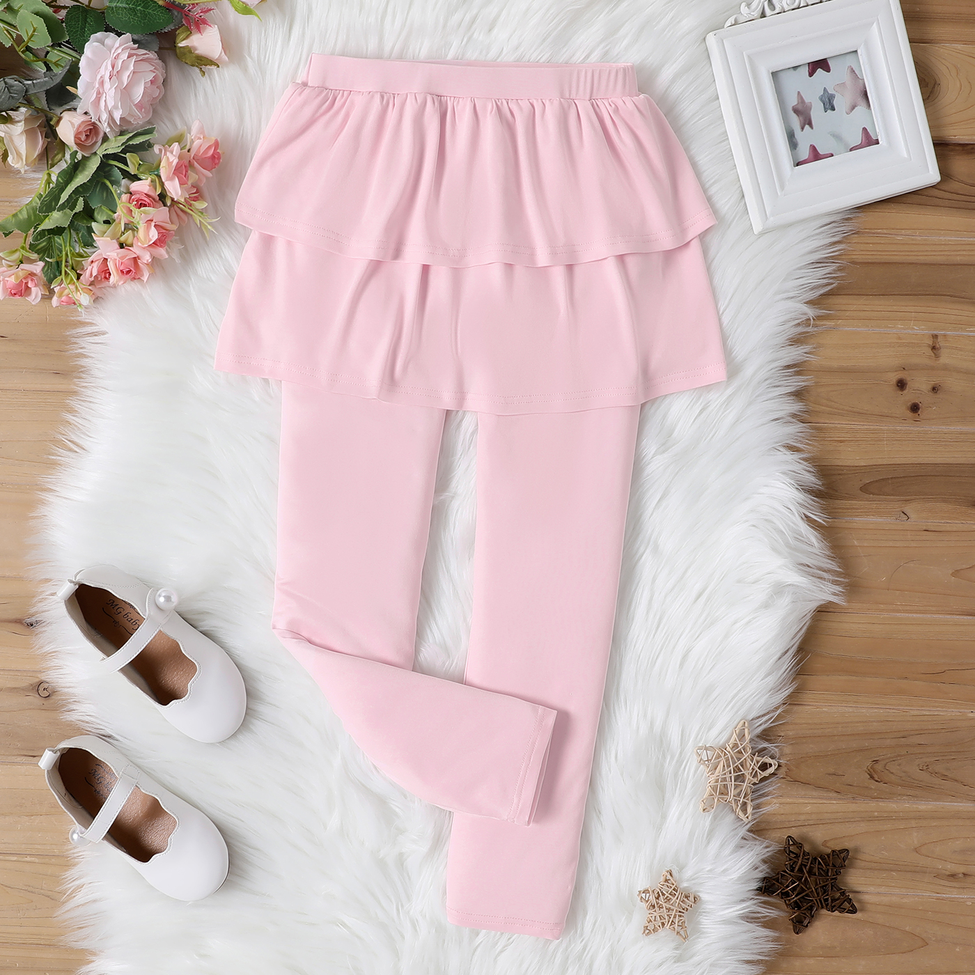 Girls store ruffle leggings