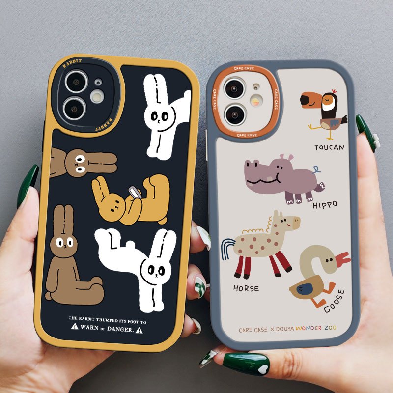 Cute Animal Pattern Design Silicone Phone Case Iphone 14 - Temu United Arab  Emirates