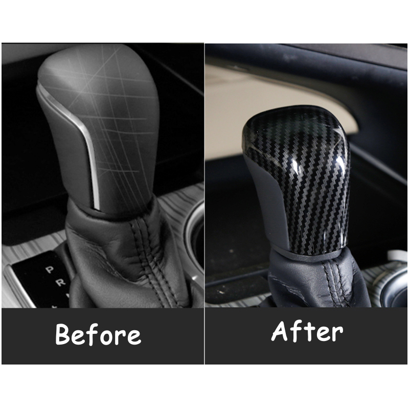 Carbon Fiber Style Car Gear Shift Knob Cover Dekorative - Temu Germany