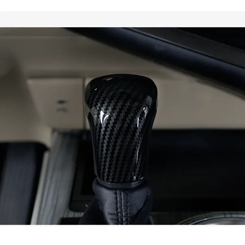 Carbon Fiber Style Interior Gear Shift Knob Cover Molding - Temu