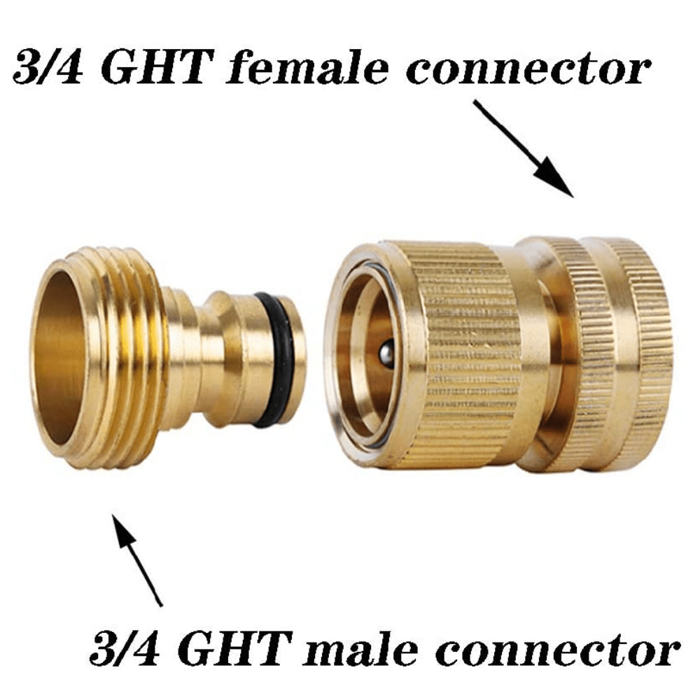  JOEJET Garden Hose Connector, 3/4'' GHT Female and