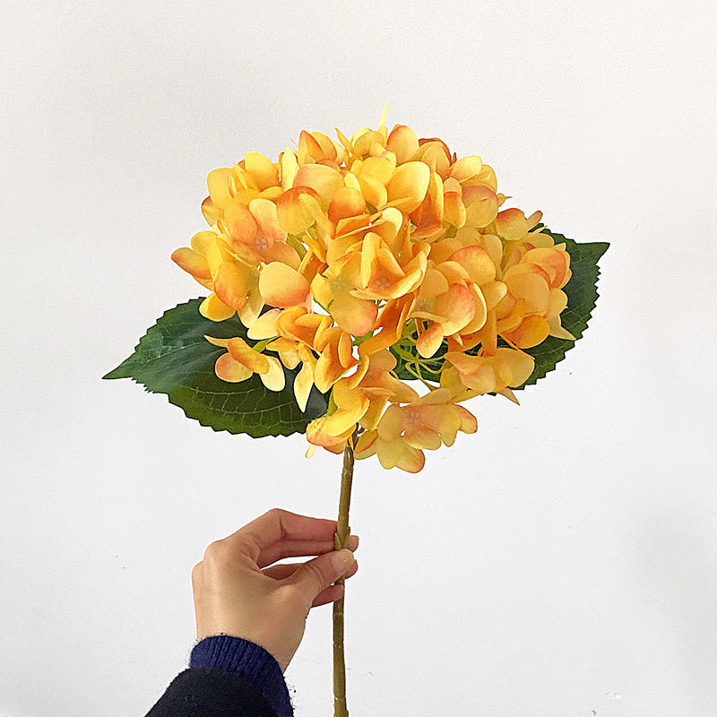 Bewildely Fiesta de hortensias artificiales Flores de simulación