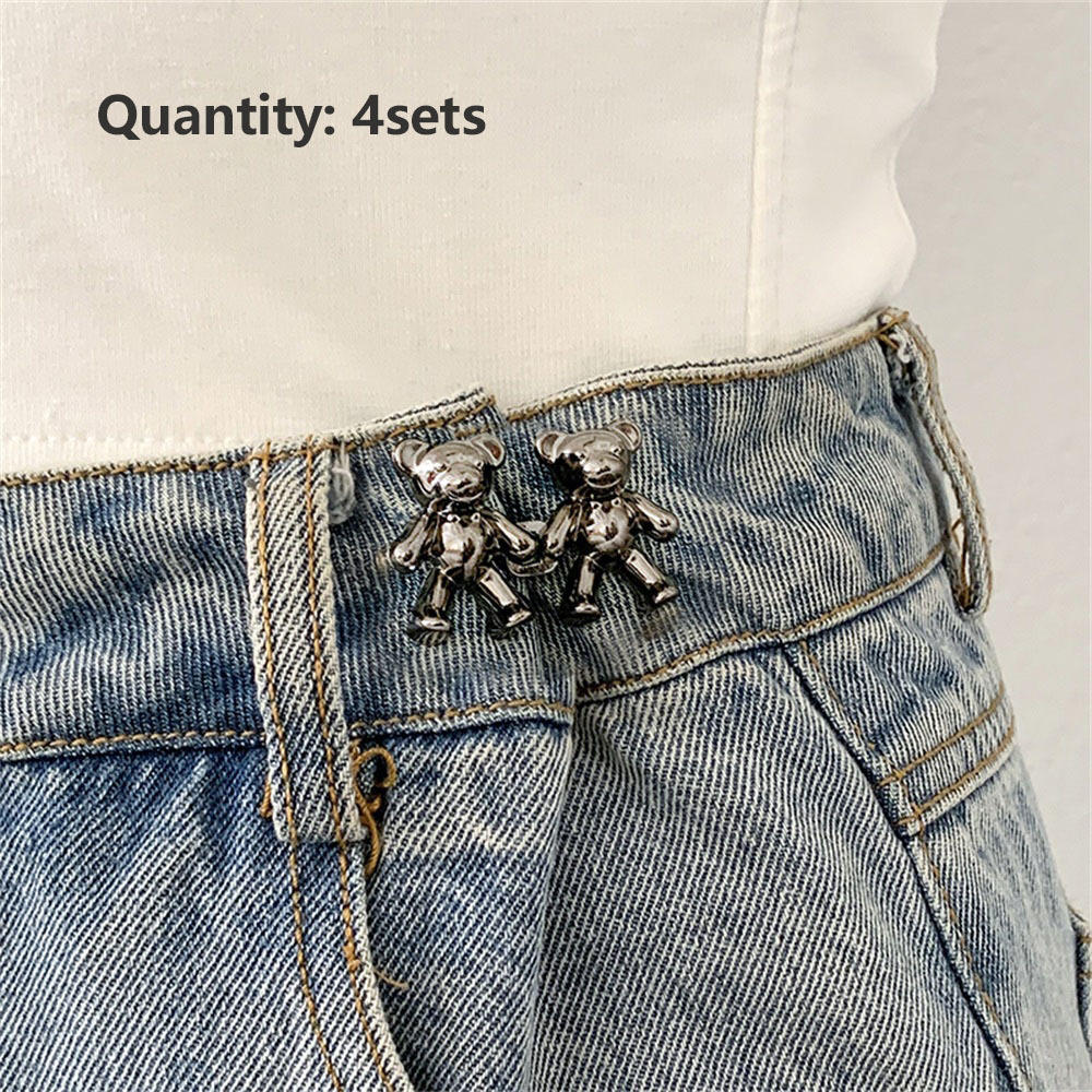 Rabbit Moon Buckle Pant Waist Tightener Detachable Waist Buttons