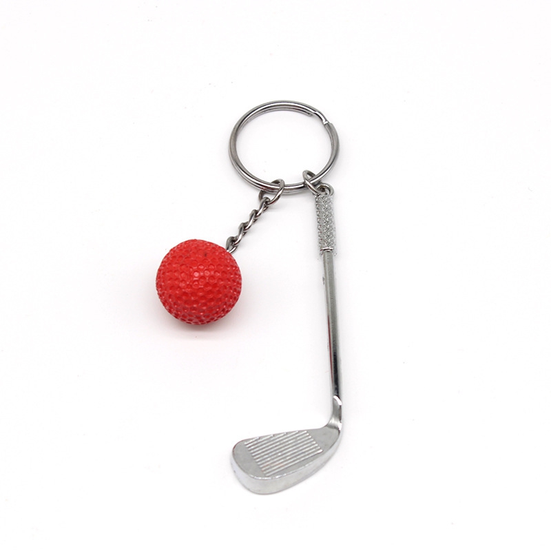 Mini Golf Club & Ball Charm Keychain For Golf Fans Gifts Bag