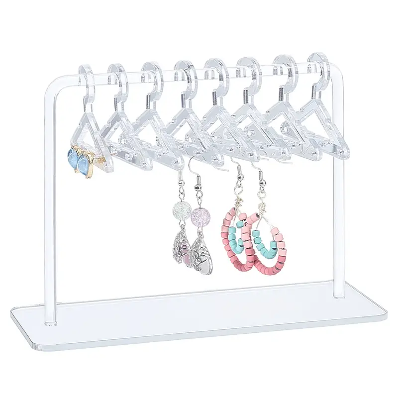 Coat Hanger Earrings Necklace Holder Display Dangle Hanging - Temu