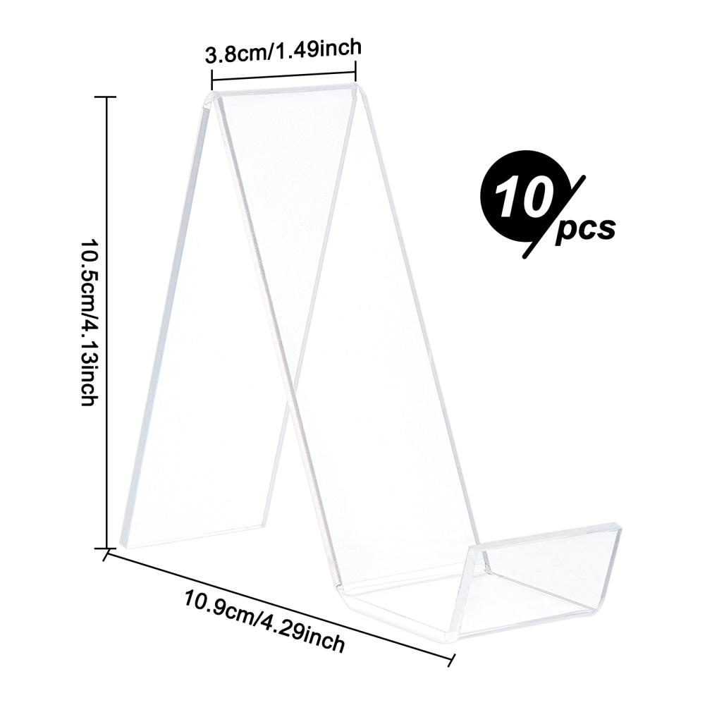 Image of 1set 10pcs Jewelry Display Stands 10.9x3.8x10.5cm Table Decoration Supplies -jewelry Making Display & Packaging Supplies