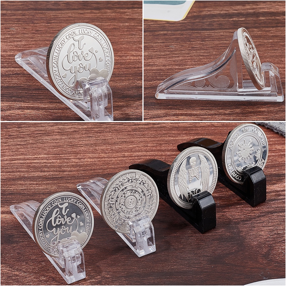 Acrylic Easel Stands Clear Coin Display Holder Plate Holders - Temu