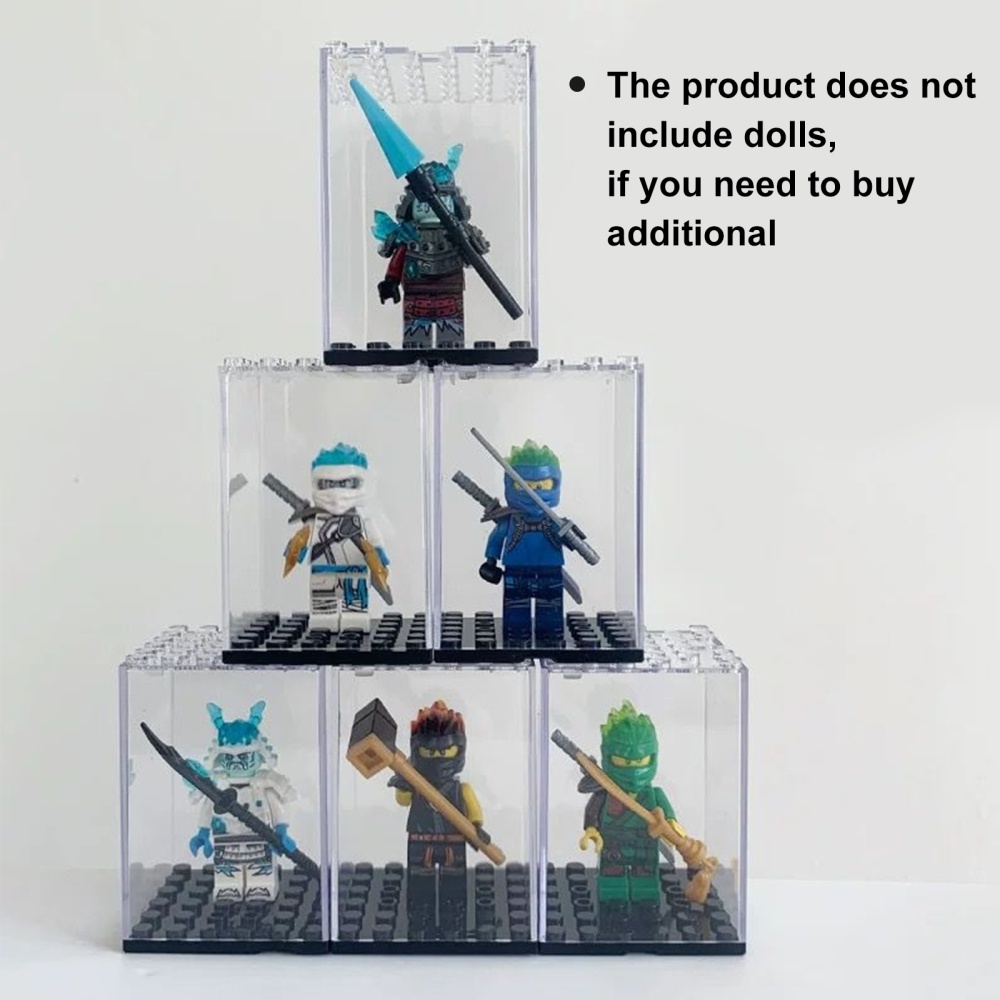 Boîte de présentation en acrylique pour LEGO, assemblage de blocs de  construction carrés, vitrine de blocs, accessoires sans colle, 40x27x40cm,  2mm, 10255 - AliExpress