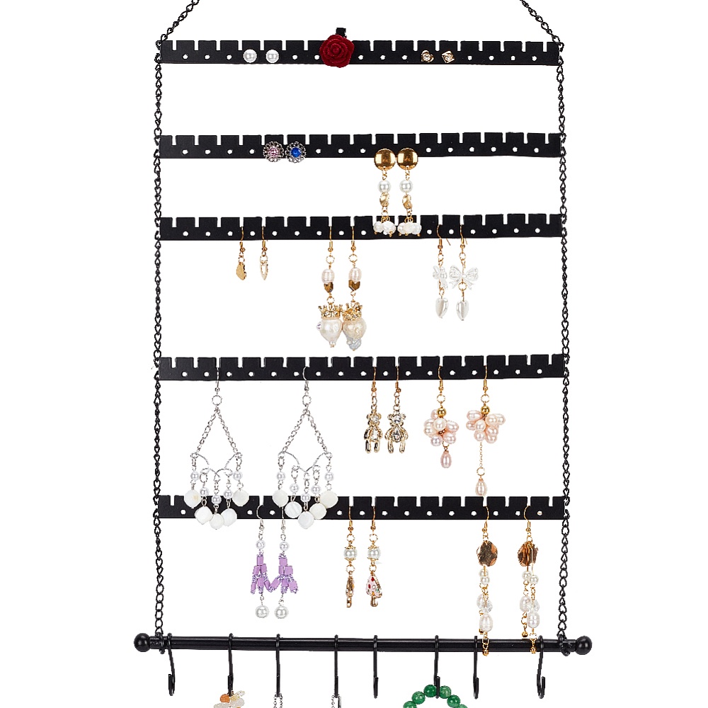 Soporte de pared para collares/organizador de joyas colgantes