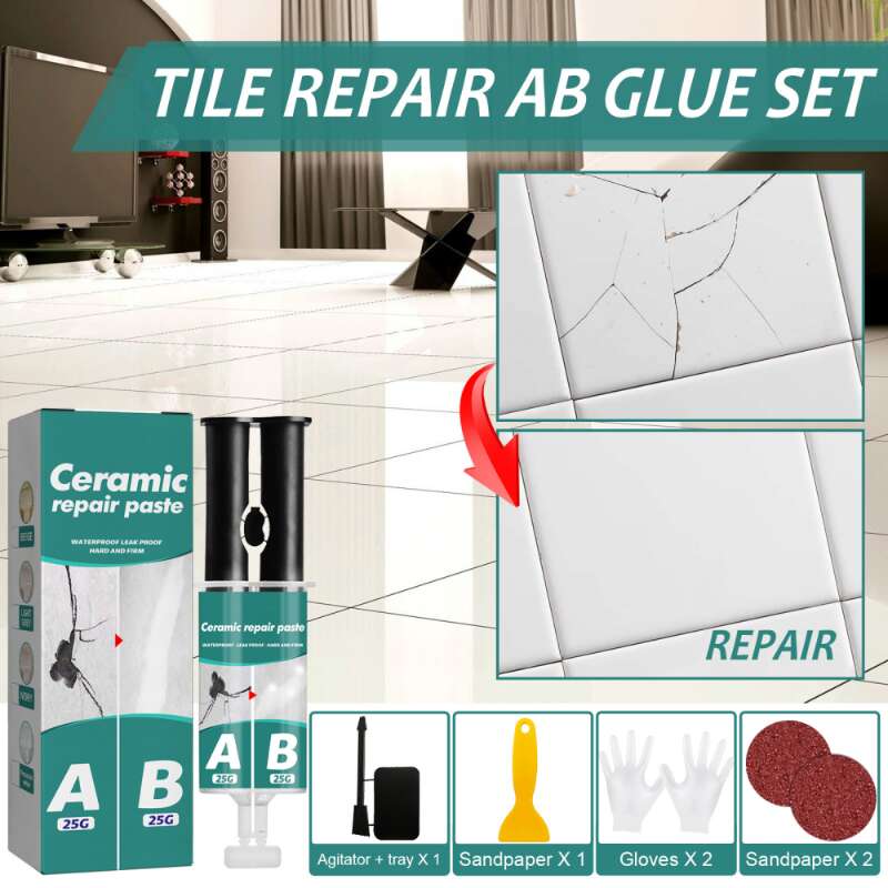 11pcs Kit Reparación Azulejos Cera Secado Rápido Paso Simple - Temu Chile