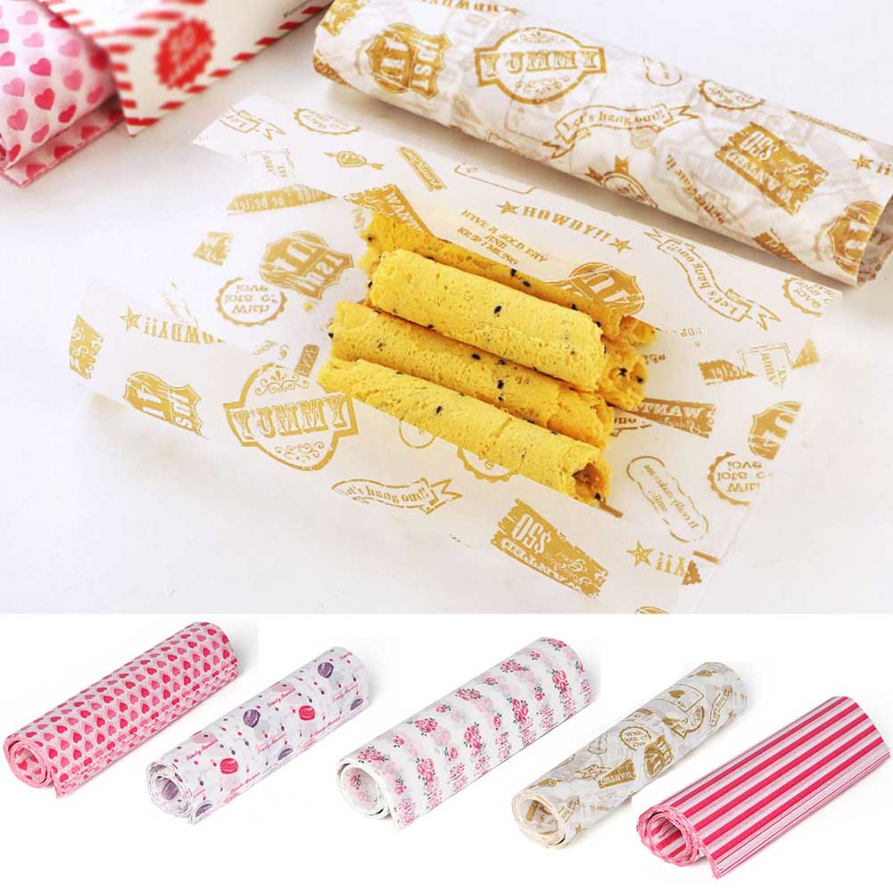 Parchment Paper Baking Paper 50pcs Kitchen Baking Wrappers Bread Food Oil  Paper