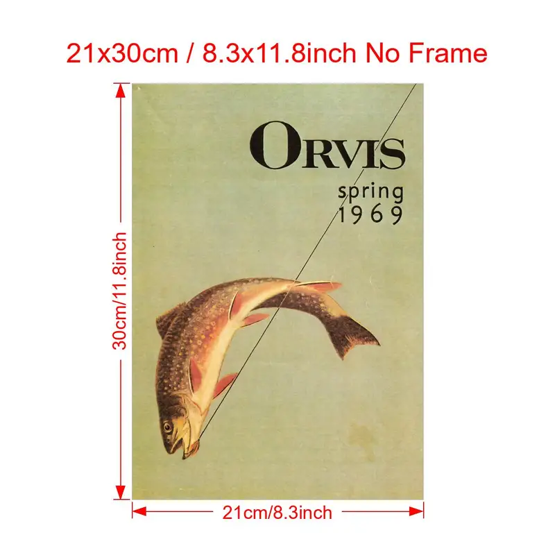 Decorate Wall Print Canvas Poster Best Vintage Fishing - Temu