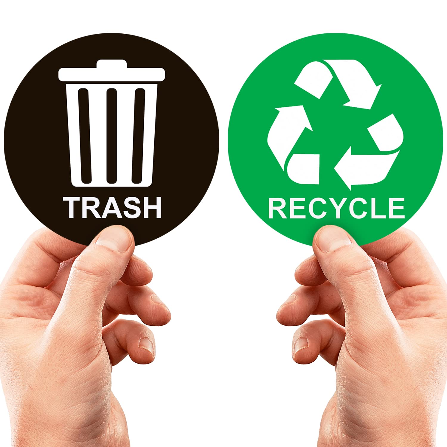 2 Stück, Recycling-Aufkleber Für Mülleimer, Perfekte Mülleimer-Etiketten,  12,7 Cm X 12,7 Cm Großes Aufkleber-Logo, Ideales Schild Für Den Mülleimer  Zu