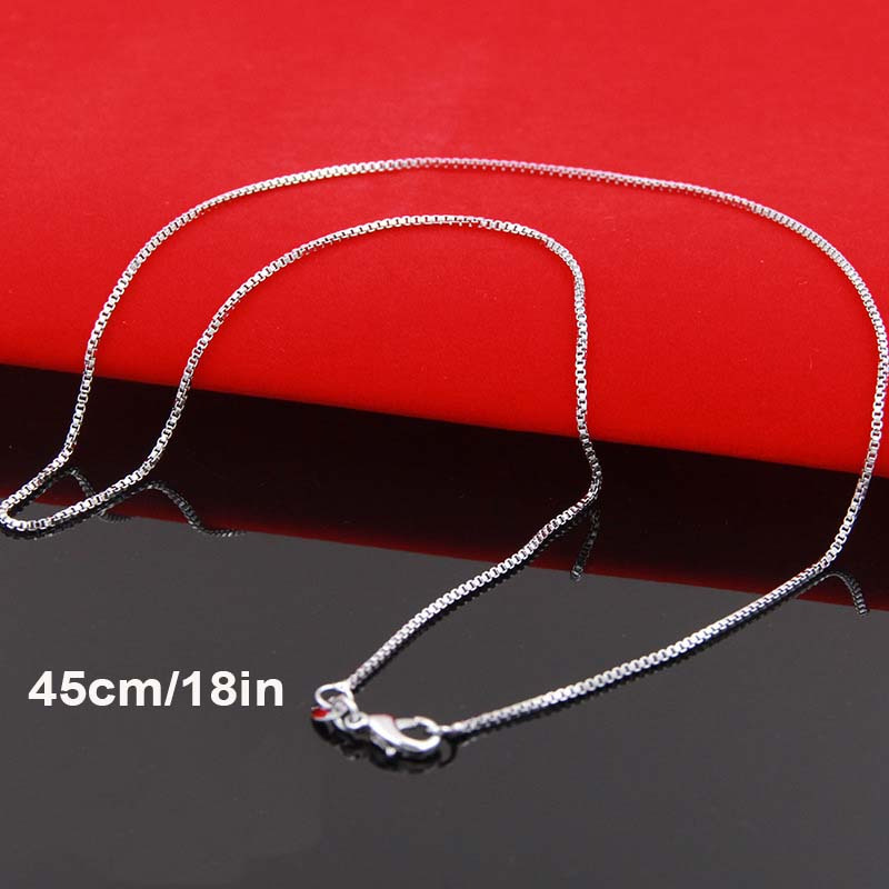 Ball Chain 925 Silver Plated Copper Loose Chain Necklace - Temu