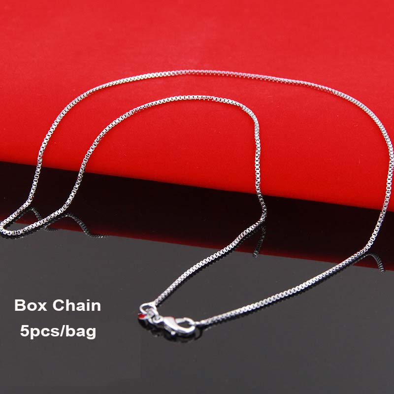 Adjustable Slider Necklace Chains, 10 Necklaces, 29.5 Stainless