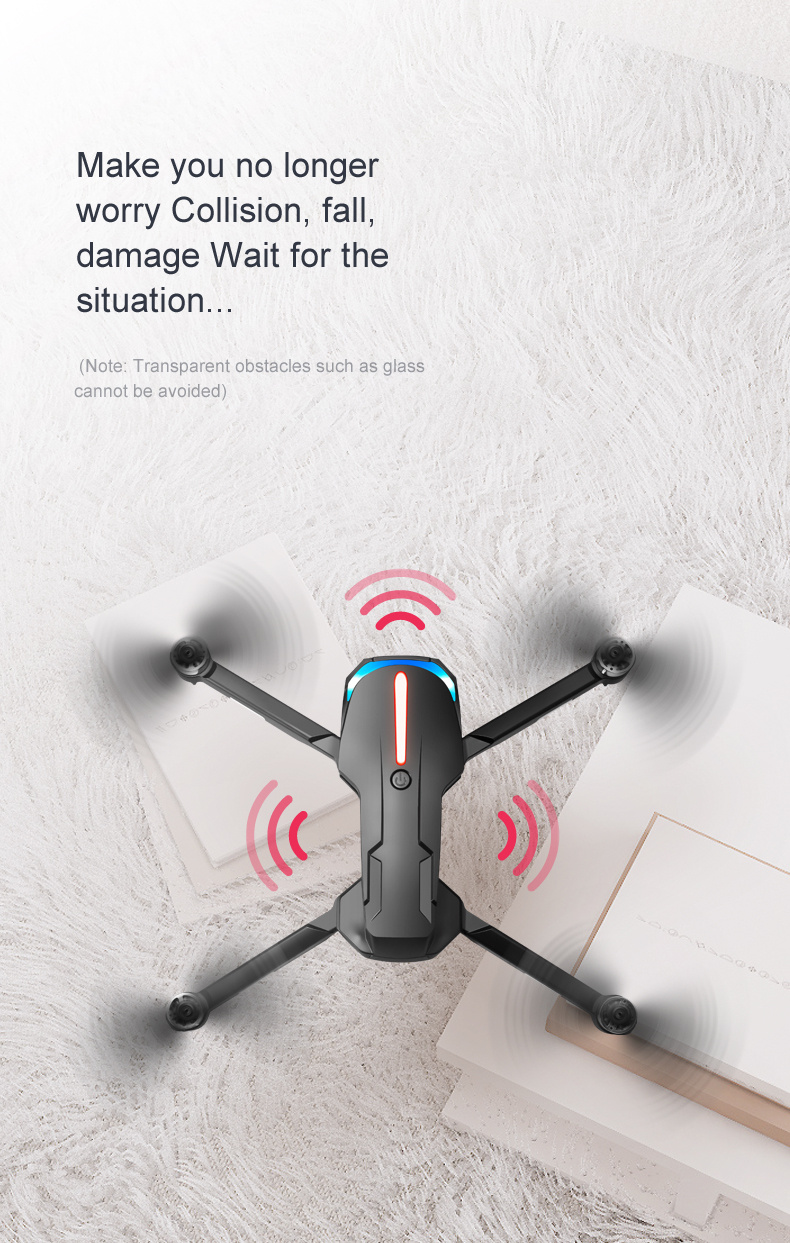 rg100 pro drone hd professional dual camera brushless motor 2 4g 3 sided obstacle avoidance optical flow positioning quadcopter details 5