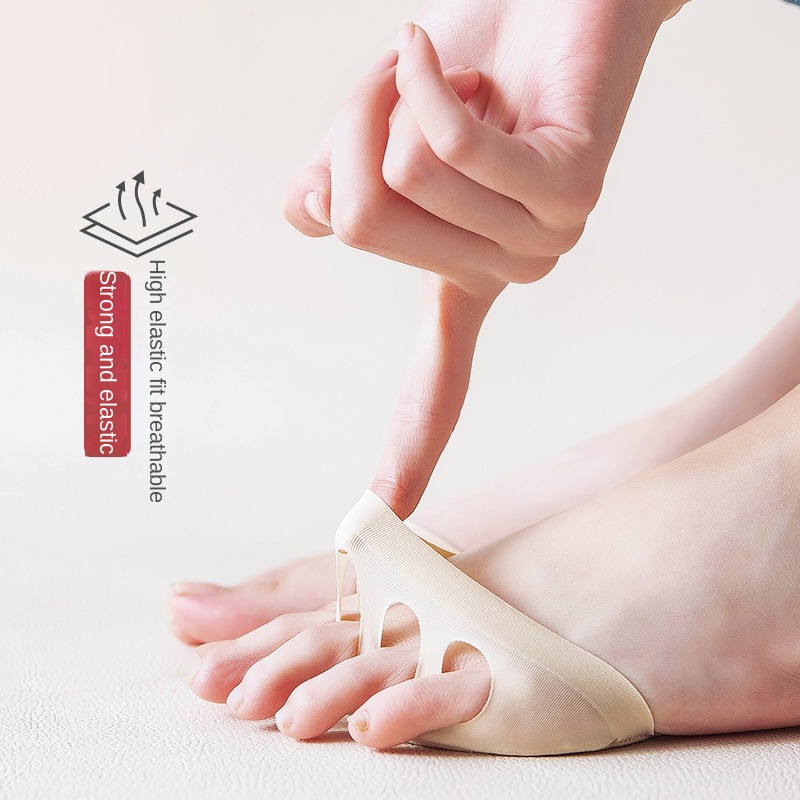 Five Finger Socks Forefoot Cushion Invisible Foot Socks - Temu