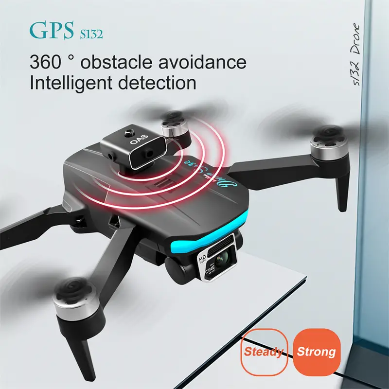 new s132 pro gps drone hd professional with camera 5g wifi 360 obstacle avoidance fpv brushless motor rc quadcopter mini drones details 12