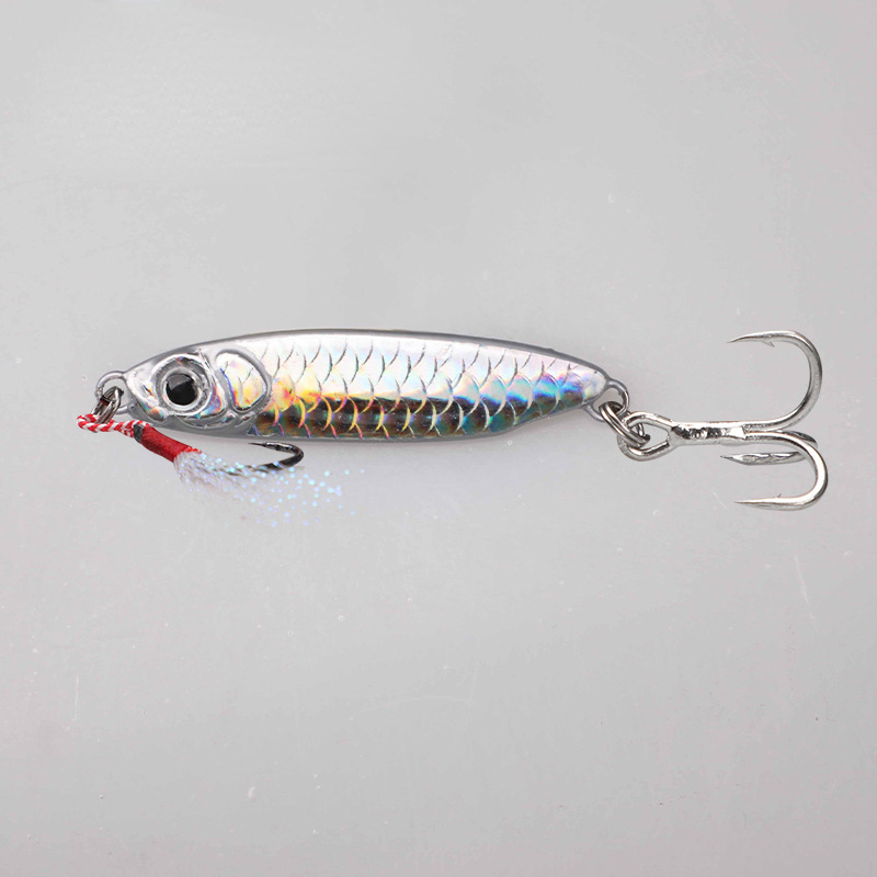 Iron Plate Pencil Lure Trible Hooks Long Throw Aritificial - Temu