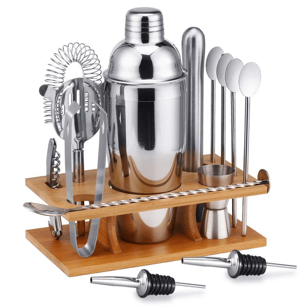 Buy Stainless Steel Cocktail Shaker Kit Drink Mixer Set For