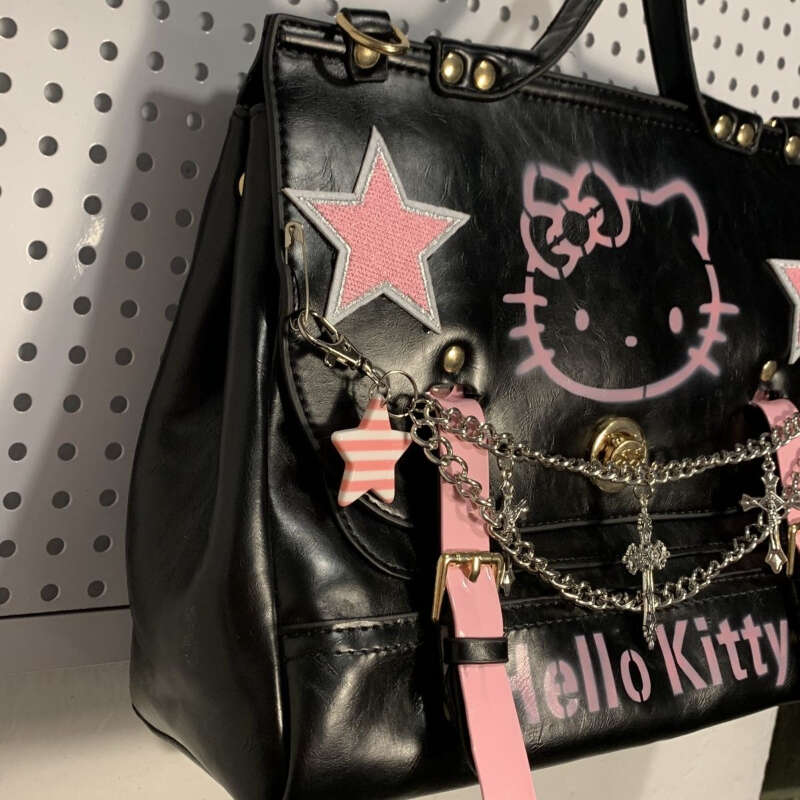 Kawaii Hello Kitty Streetwear Bag Y2k Aesthetic Trendy Luxury Women Cartoon Shoulder  Bag 2023 New Casual Tote Female Handbag For Ladies Jk Lolita Sweet Teenager  Girl Birthday Xmas Gift - Temu