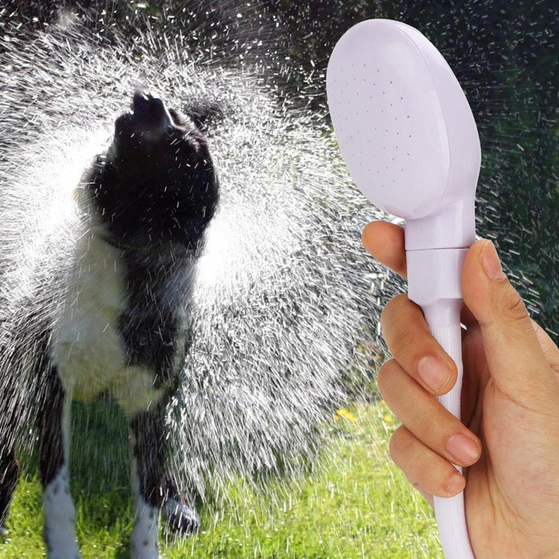 Pet Faucet Sprayer, Dog Shower Head Spray Drains Strainer Pet Bath