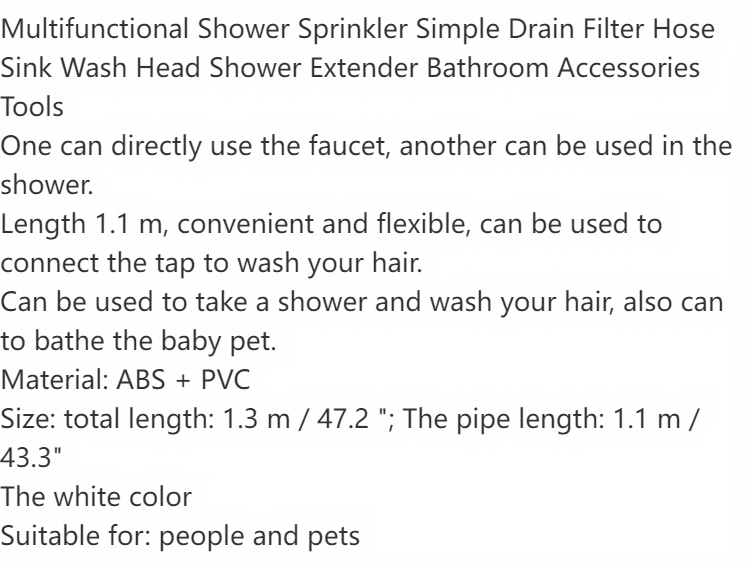 Sink Hose Sprayer Attachment - Super Handy Faucet Extender For Bathroom & Kitchen (Fits Most Faucets!)