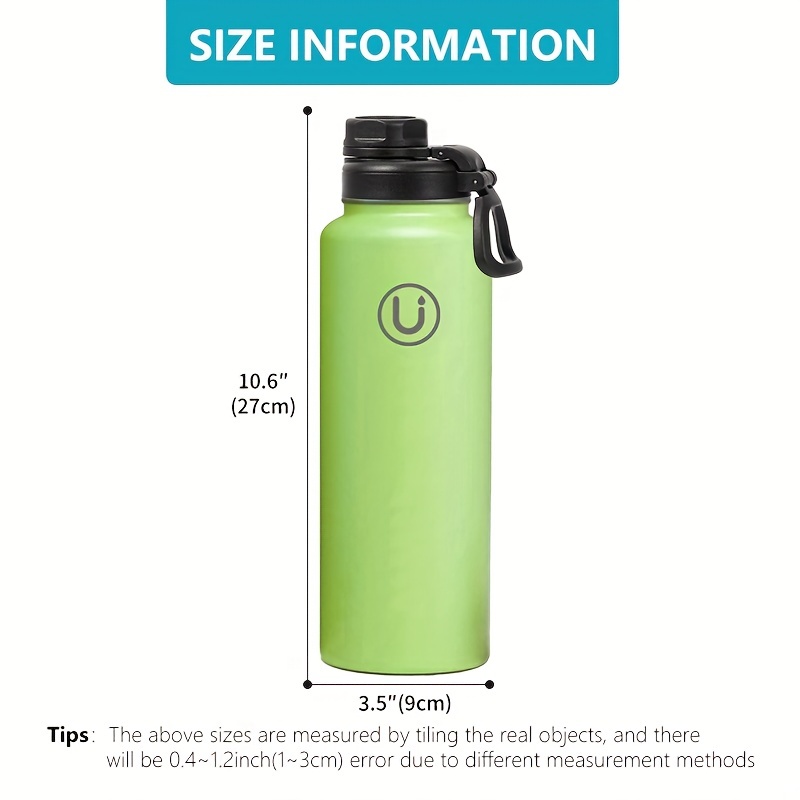 Iron Flask 40oz Wide Mouth Sports Water Bottle - 3 Lids, Leak