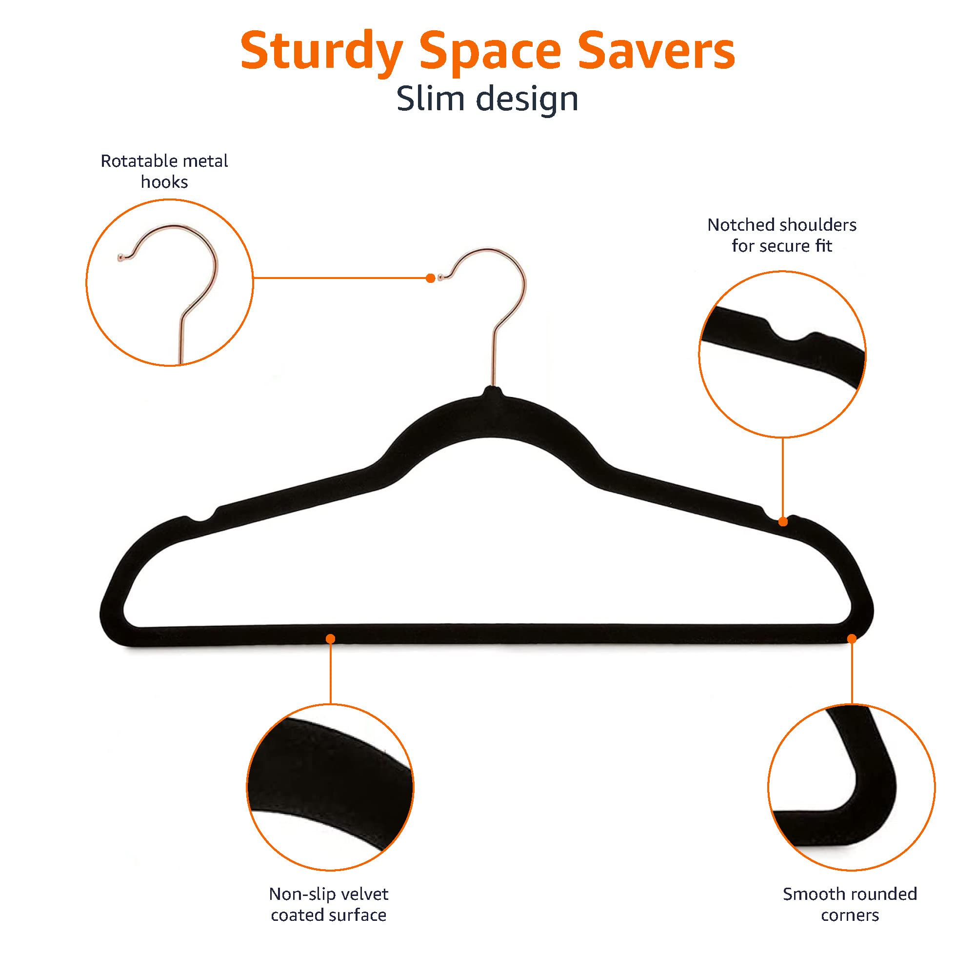 Non slip Velvet Hangers: Durable Space saving Sturdy For - Temu