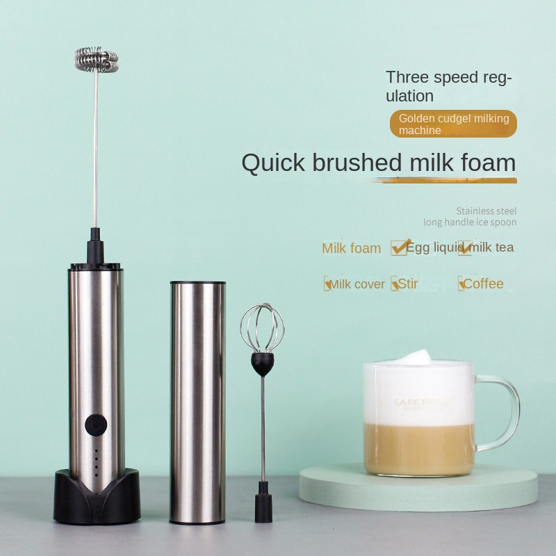 1pc, Manual Milk Frother, Creamy Milk Foam Maker, 13.53oz/27.05oz Stainless  Steel Manual Milk Frother, Double Mesh Coffee Cappuccino Foamer Creamer