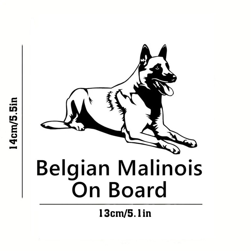 Belgian malinois window sales decals