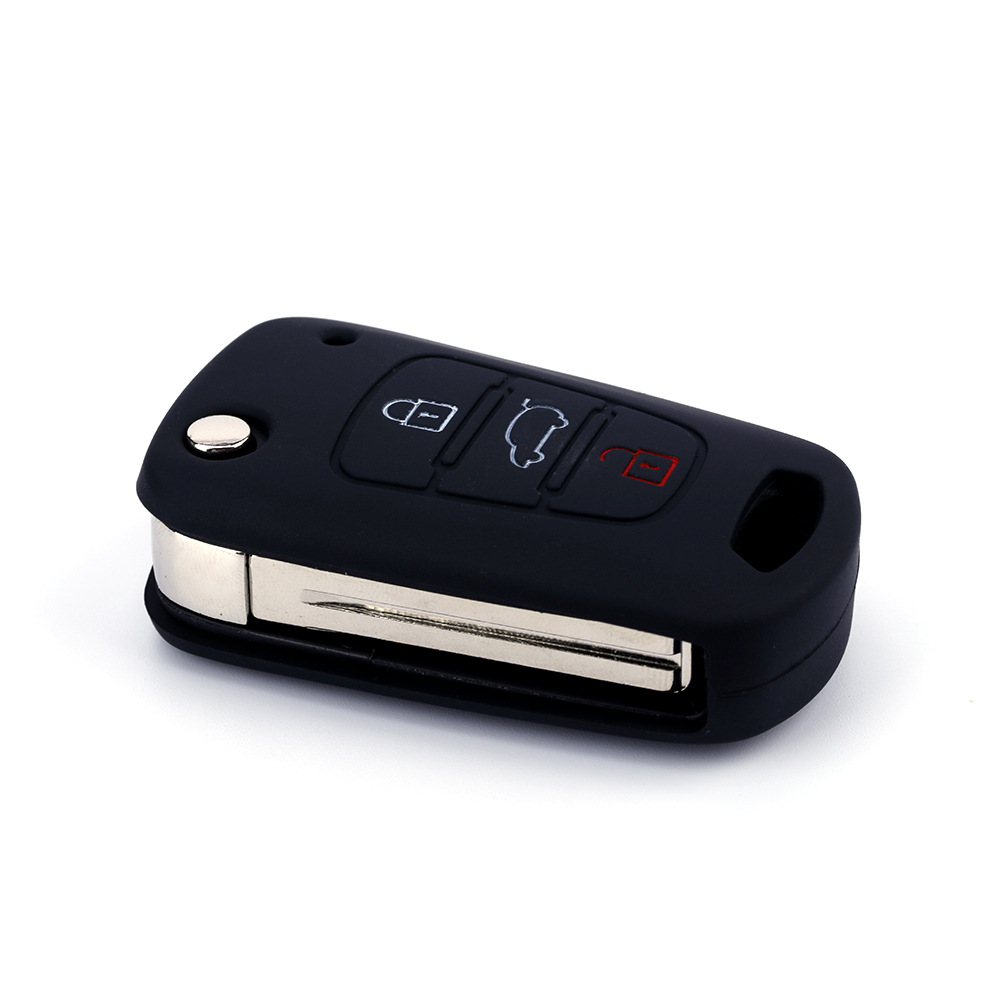  kwmobile Funda de silicona para llavero compatible con Fiat  Lancia de 3 botones para llave de coche : Automotriz