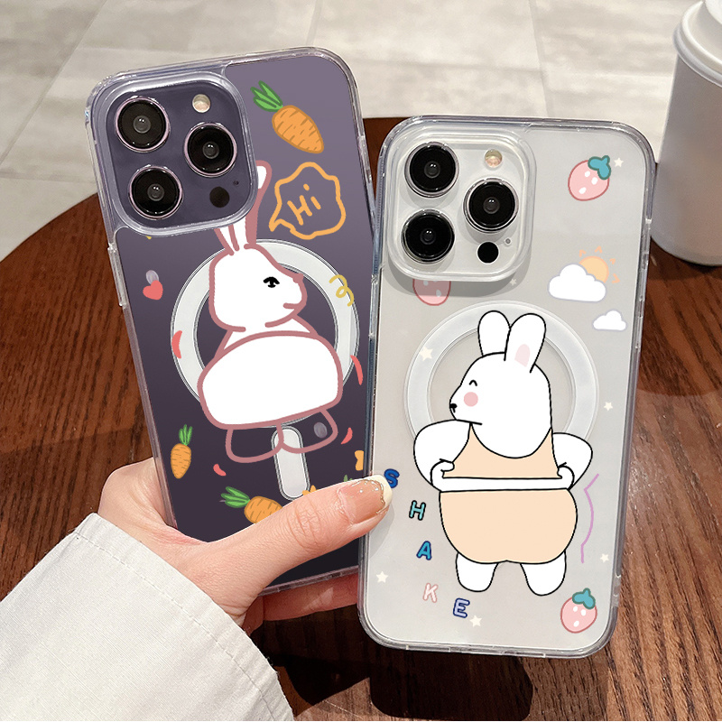  Cartoon Rabbit Pattern Case Compatible with iPhone 12