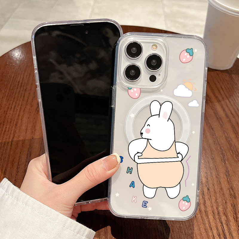  Cartoon Rabbit Pattern Case Compatible with iPhone 12