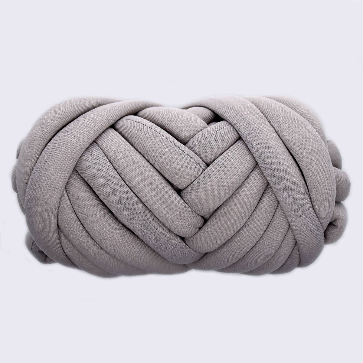 Super Soft Velvet Bulky Tube Yarn for Hand Knitting Blanket for Braided  Knot, Giant Arm Knitting Yarn for Knitting Throw Rugs Pillow(Gray 0.55lb)